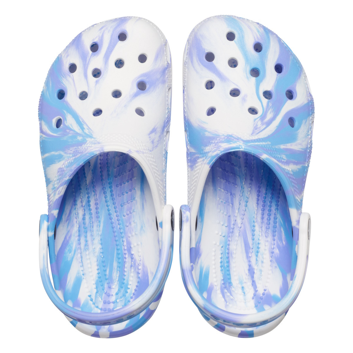 Saboți Crocs Classic Marbled Clog Multicolor - White/Oxygen - 3 | YEO