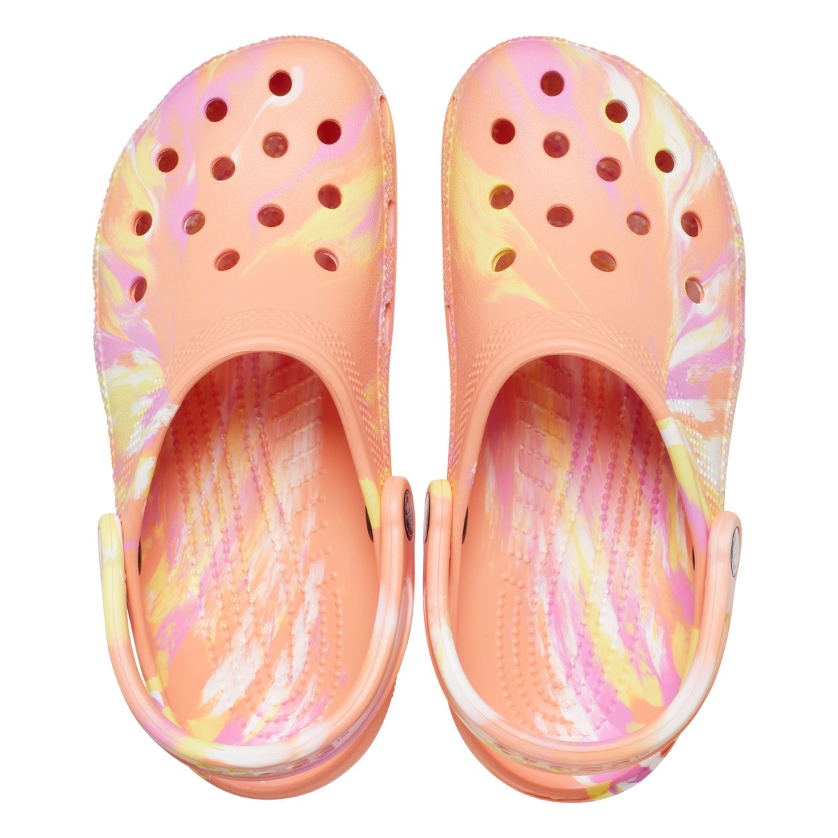 Saboți Crocs Classic Marbled Clog Multicolor - Papaya/Multi - 3 | YEO