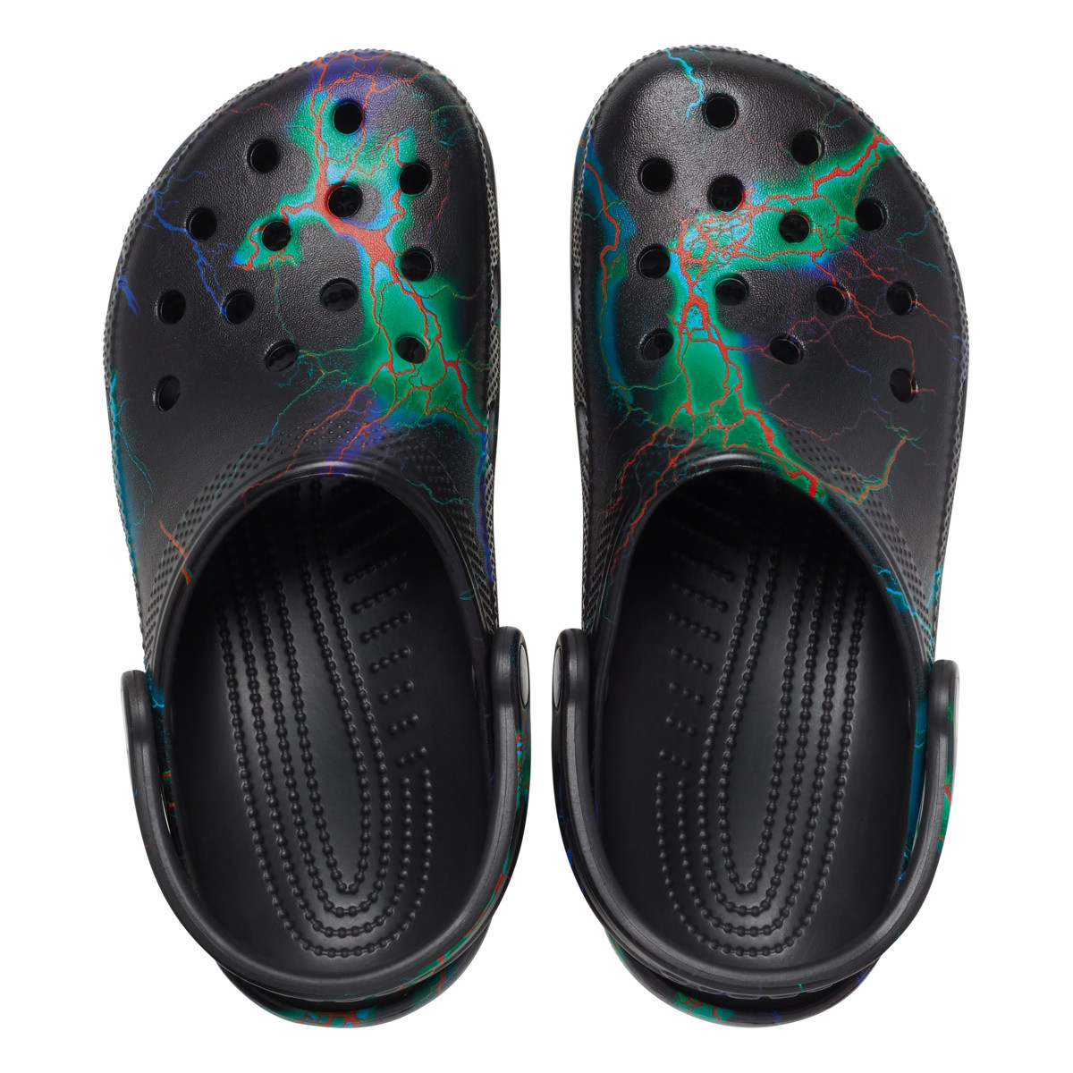 Saboți Crocs Classic Out of this World II Clog Negru - Black/Lightning Bolts
