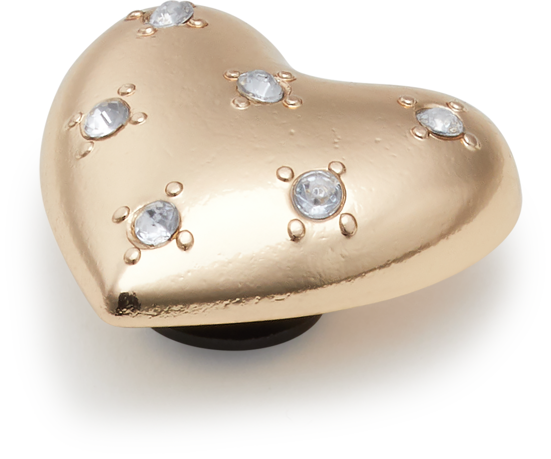 Jibbitz Crocs Gold Encrusted Heart - 1 | YEO