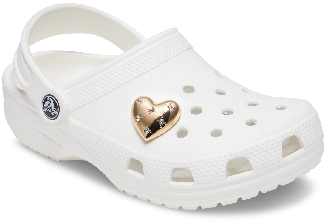 Jibbitz Crocs Gold Encrusted Heart - 2 | YEO