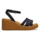 Sandale Crocs Brooklyn Woven Ankle Strap Wedge Culoare Negru - Black