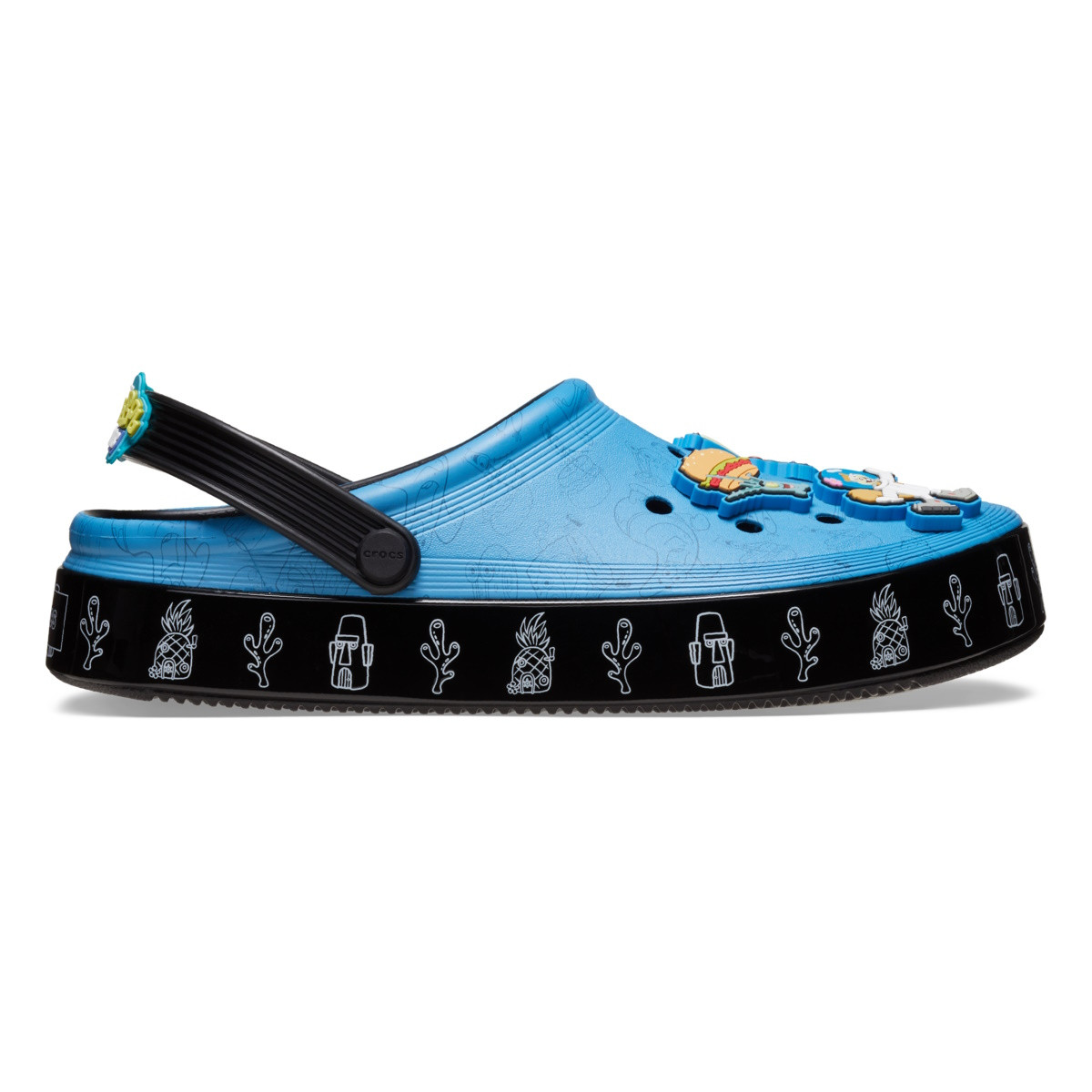 Saboti Crocs Spongebob Multi Off Court Clog Negru - Black - 4 | YEO