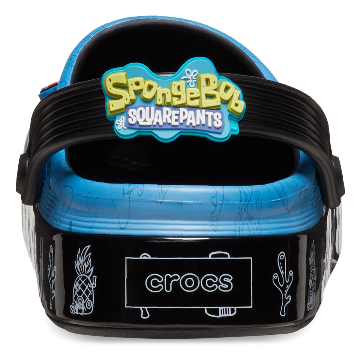 Saboti Crocs Spongebob Multi Off Court Clog Negru - Black - 3 | YEO