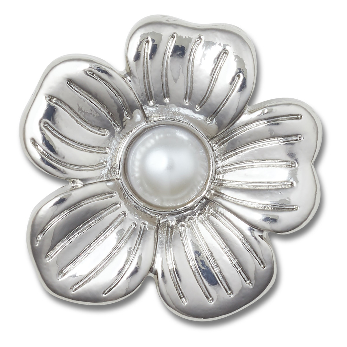 Jibbitz Crocs Silver Monochrome Daisy 2