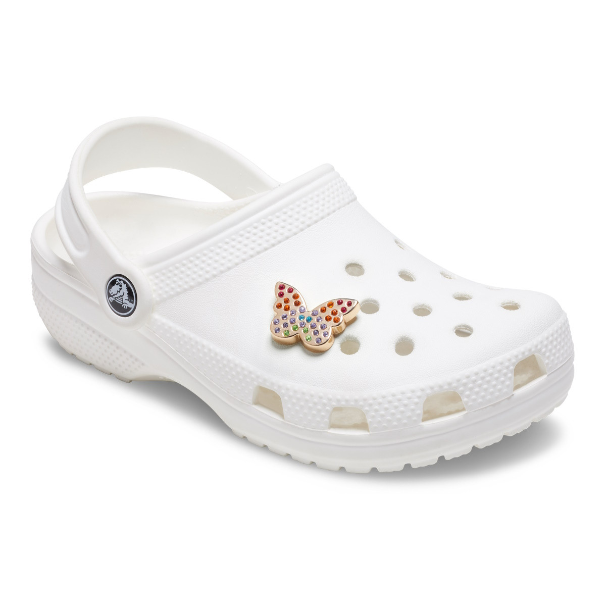 Jibbitz Crocs Gold Rainbow Encrusted Butterfly - 2 | YEO