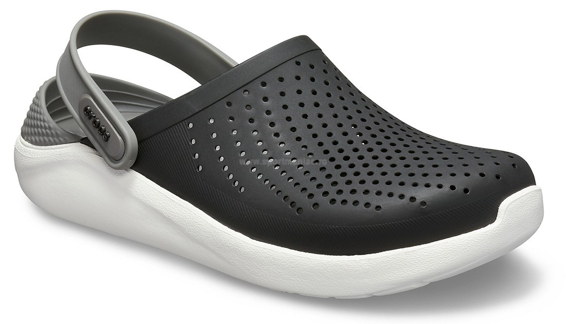 Saboti Crocs LiteRide Clog Negru - Black/Smoke - 1 | YEO