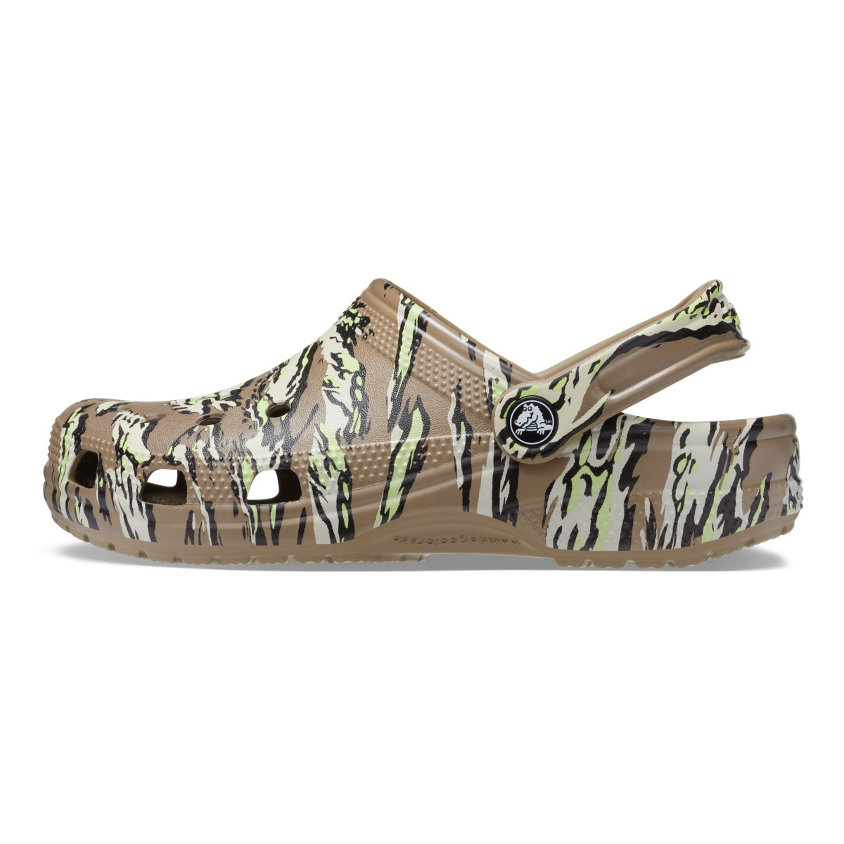 Saboti Crocs Classic Printed Camo Clog Maro - Khaki - 2 | YEO