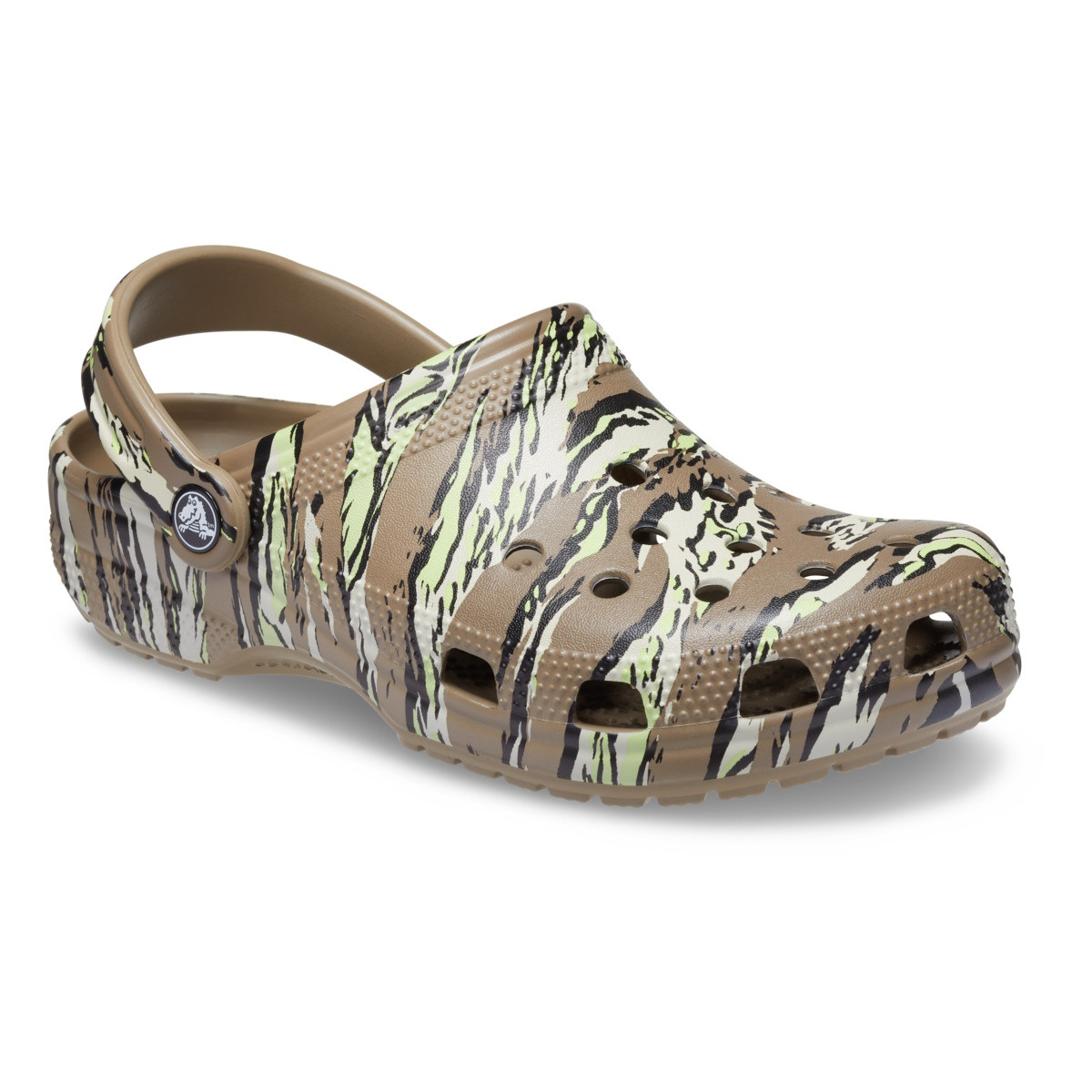 Saboti Crocs Classic Printed Camo Clog Maro - Khaki - 1 | YEO