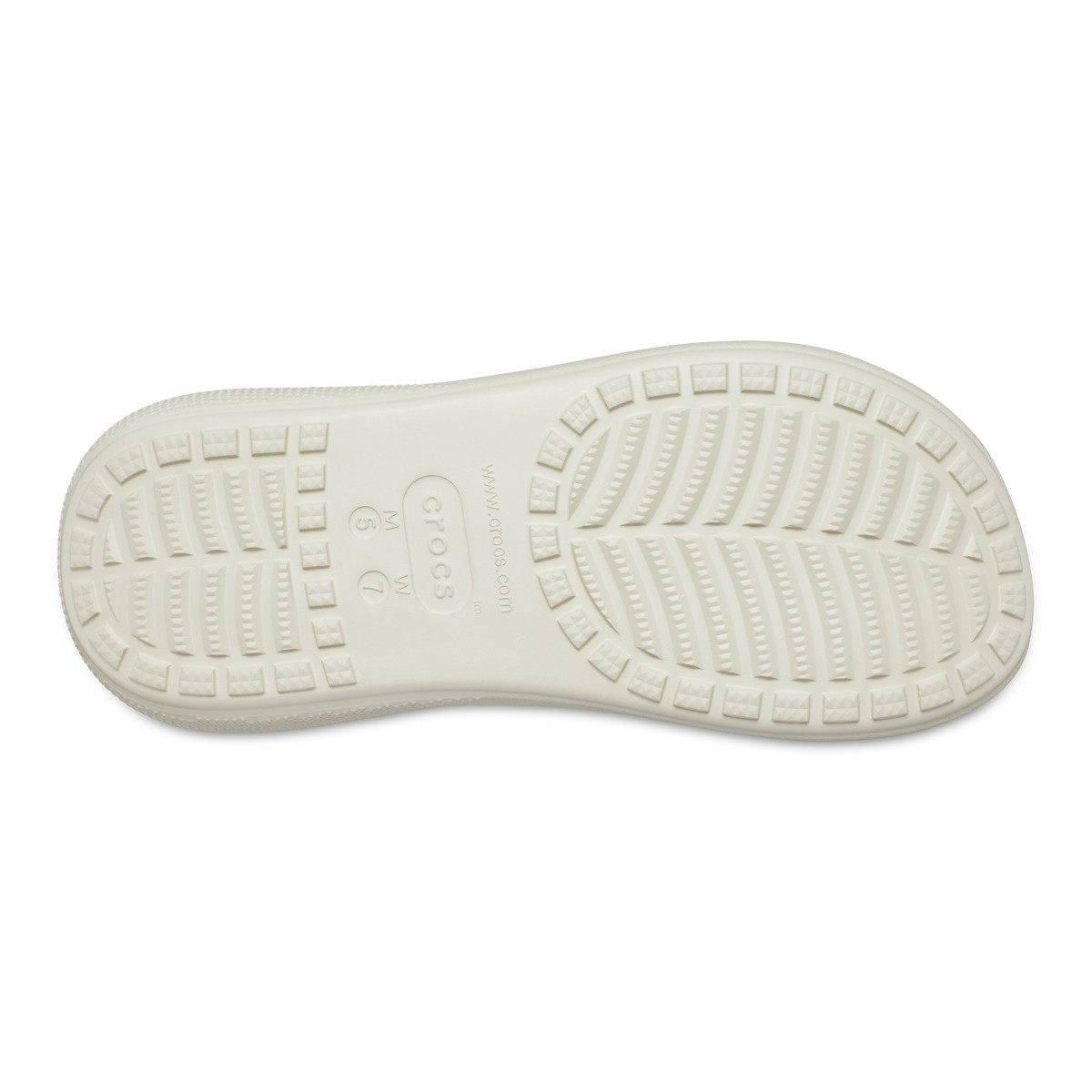 Papuci Crocs Classic Crush Slide Bej - Bone - 6 | YEO