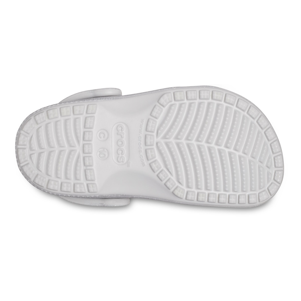 Saboti Crocs Toddler Classic Glitter Clog Gri - Silver Glitter - 5 | YEO