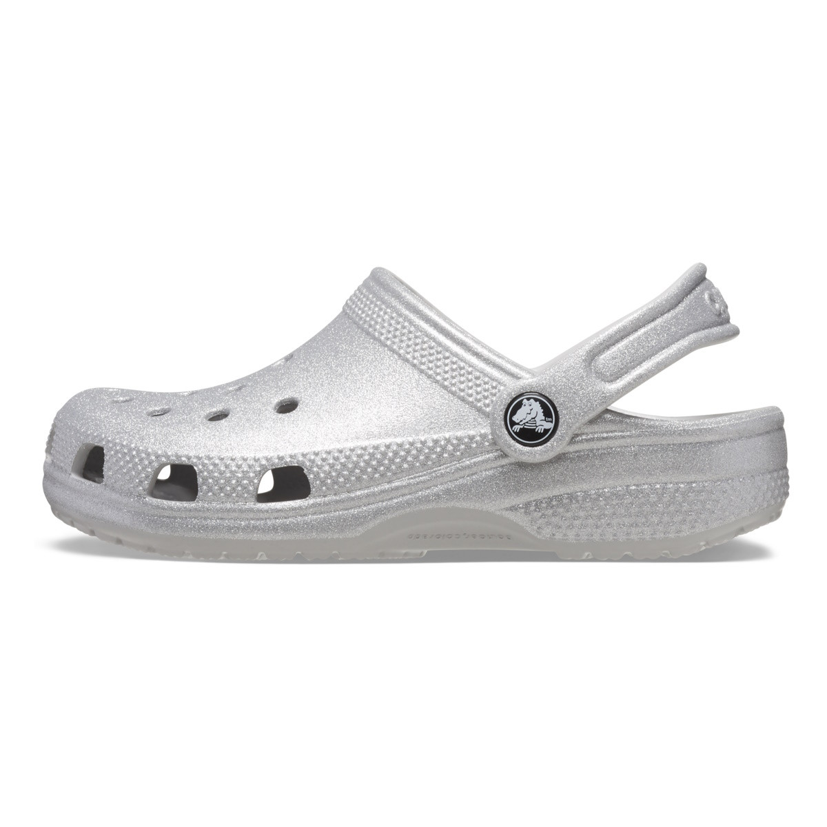 Saboti Crocs Toddler Classic Glitter Clog Gri - Silver Glitter - 2 | YEO