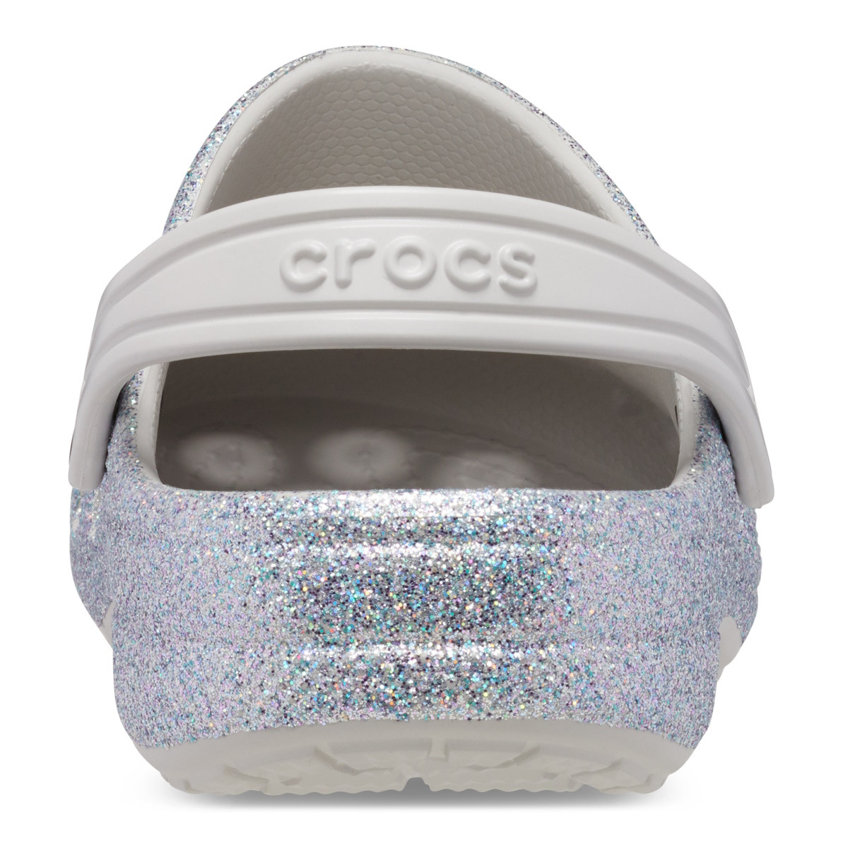 Saboti Crocs Toddler Baya Glitter Clog Argintiu - Silver - 5 | YEO
