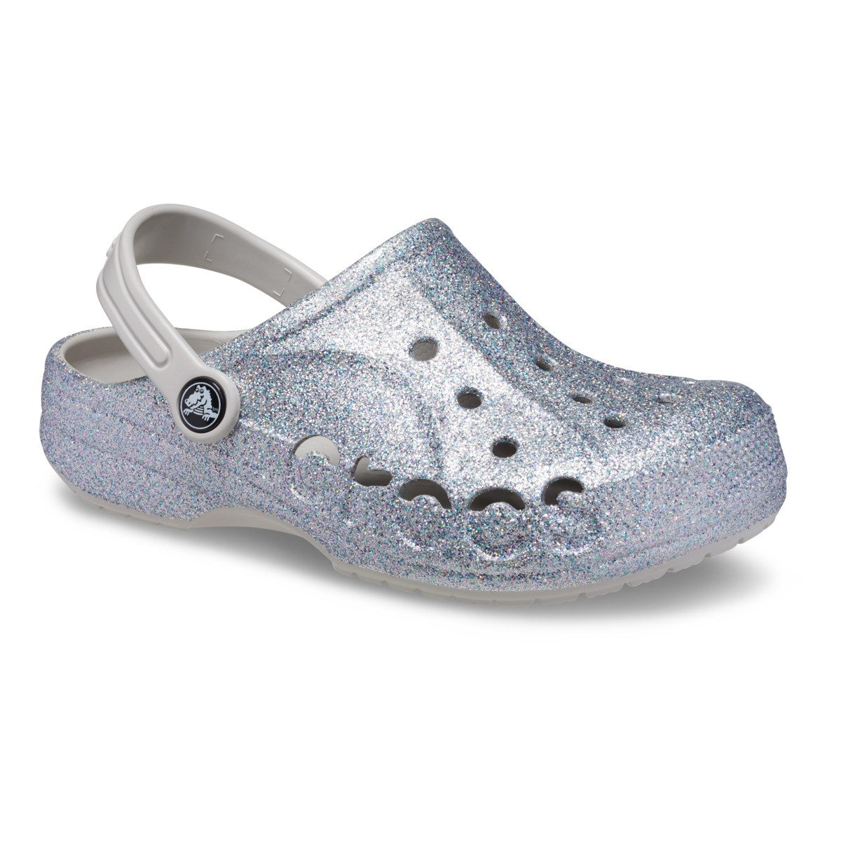 Saboti Crocs Toddler Baya Glitter Clog Argintiu - Silver - 1 | YEO