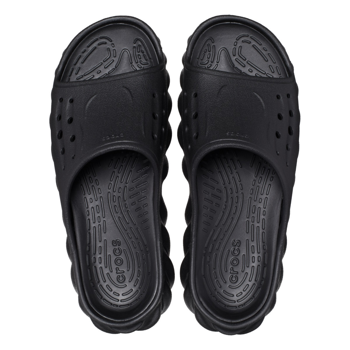 Papuci Crocs Echo Slide Kids Negru - Black - 4 | YEO