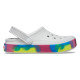 Saboti Crocs Off Court Glitter Band Clog Kids Culoare Gri - Atmosphere/Multi