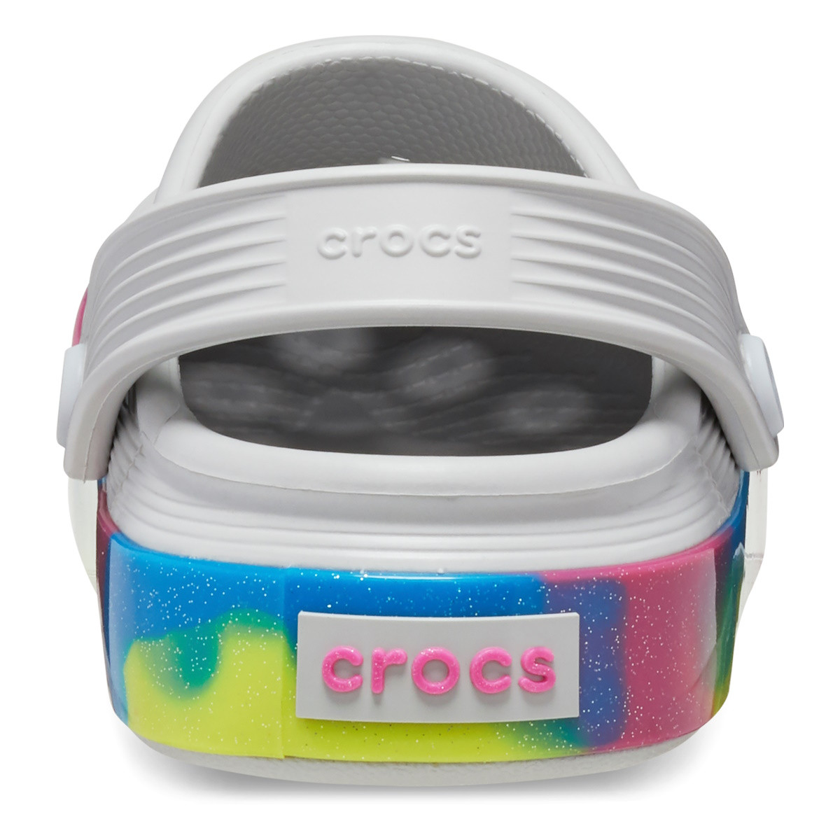 Saboti Crocs Toddler Off Court Glitter Band Clog Gri - Atmosphere/Multi