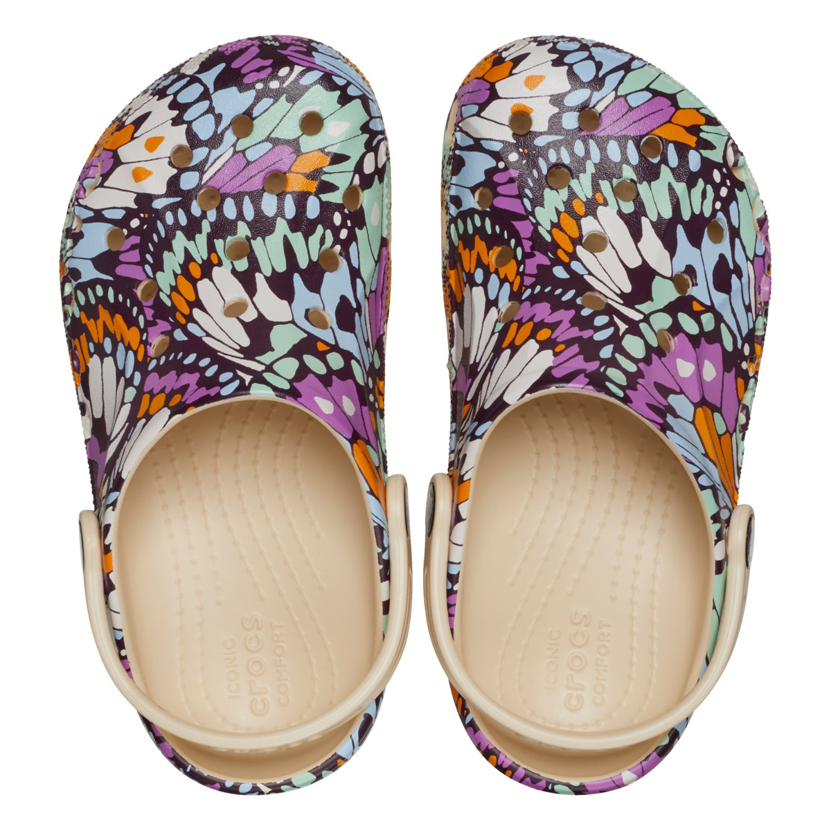 Saboti Crocs Baya Seasonal Printed Clog Kids Bej - Winter/White - 4 | YEO