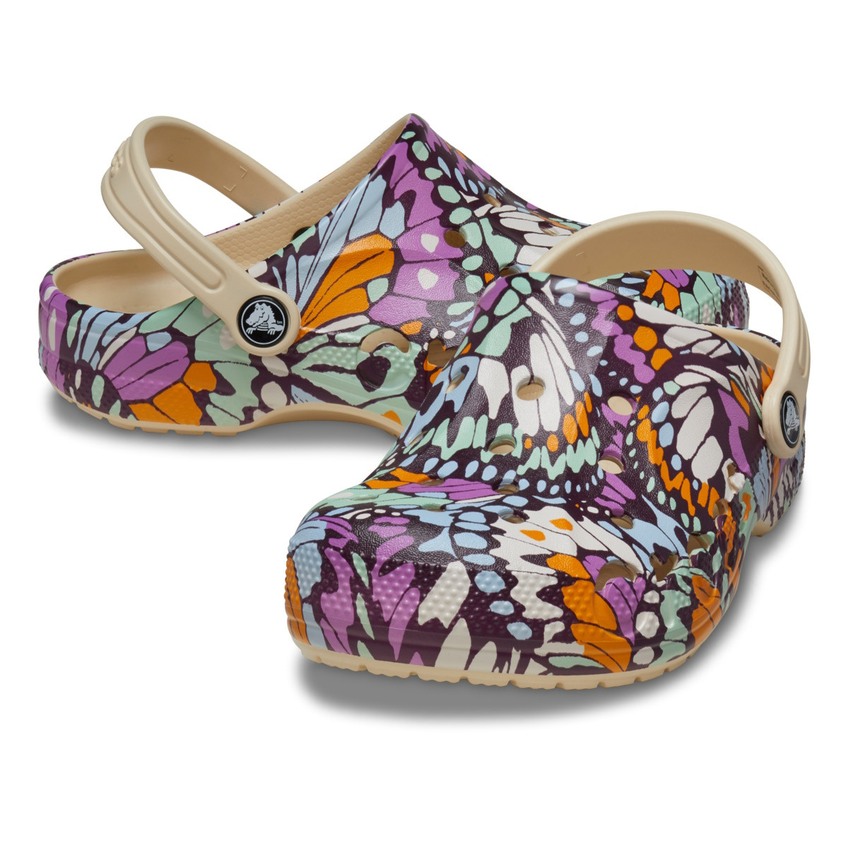 Saboti Crocs Baya Seasonal Printed Clog Kids Bej - Winter/White - 3 | YEO