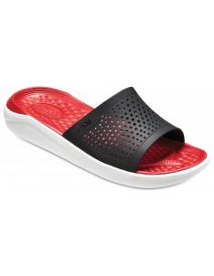Papuci Crocs LiteRide Slide Negru - Black/White 2