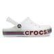 Saboti Crocs Toddler Bayaband Rainbow Glitter Clog Culoare Alb - White