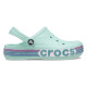 Saboti Crocs Toddler Bayaband Rainbow Glitter Clog Culoare Albastru - Pure Water