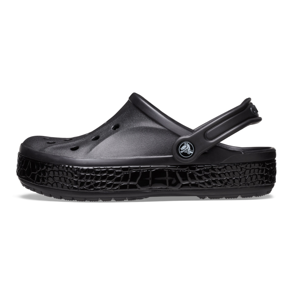 Saboti Crocs Bayaband Croco Clog Negru - Black - 2 | YEO