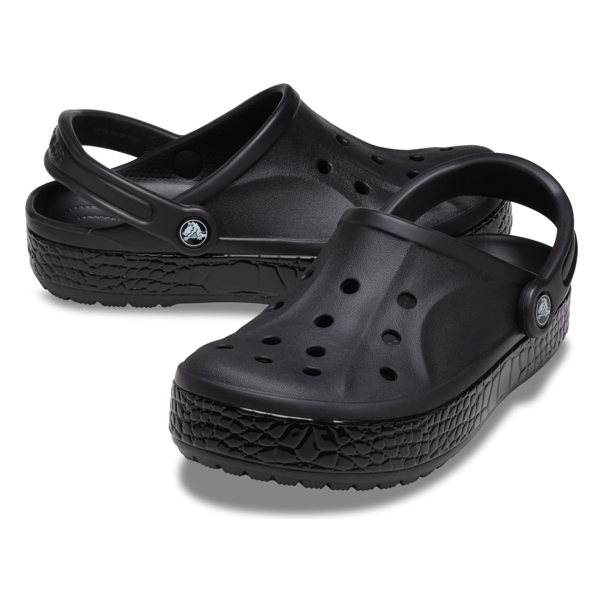 Saboti Crocs Bayaband Croco Clog Negru - Black - 3 | YEO
