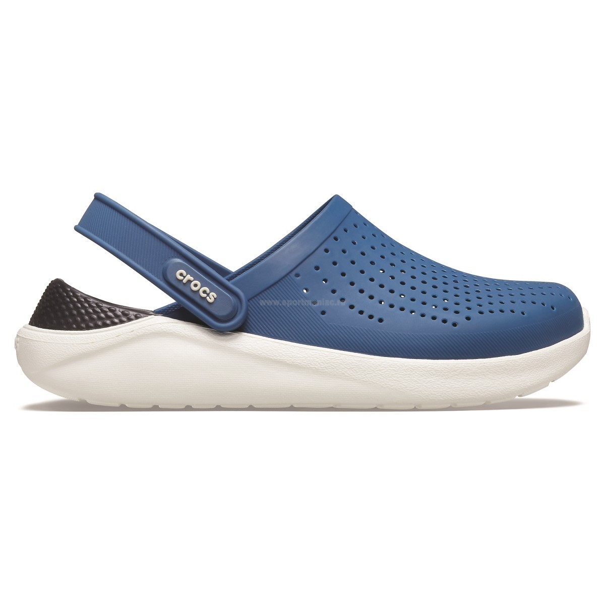 Saboti Crocs LiteRide Clog Albastru – Vivid Blue/Almost White Albastru imagine 2022
