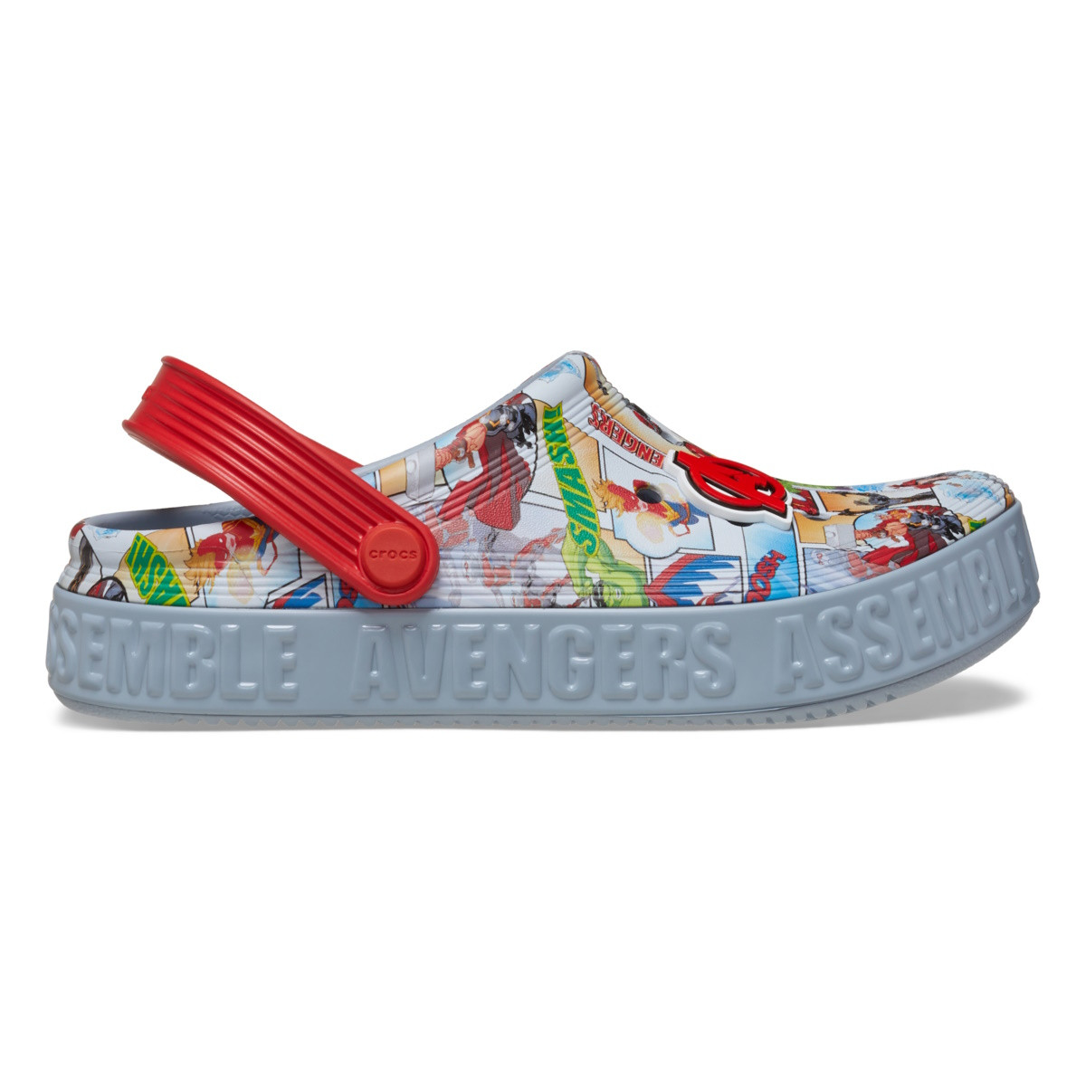 Saboti Crocs Toddler Avengers Off Court Clog Gri - Blue Grey - 1 | YEO