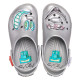 Saboti Crocs Scharf Classic Clog Culoare Argintiu - Silver