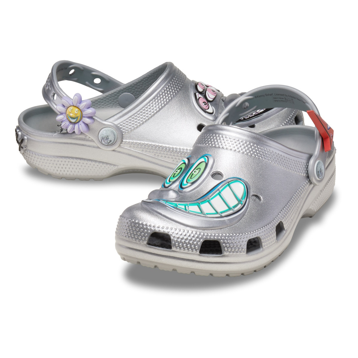 Saboti Crocs Scharf Classic Clog Argintiu - Silver - 1 | YEO
