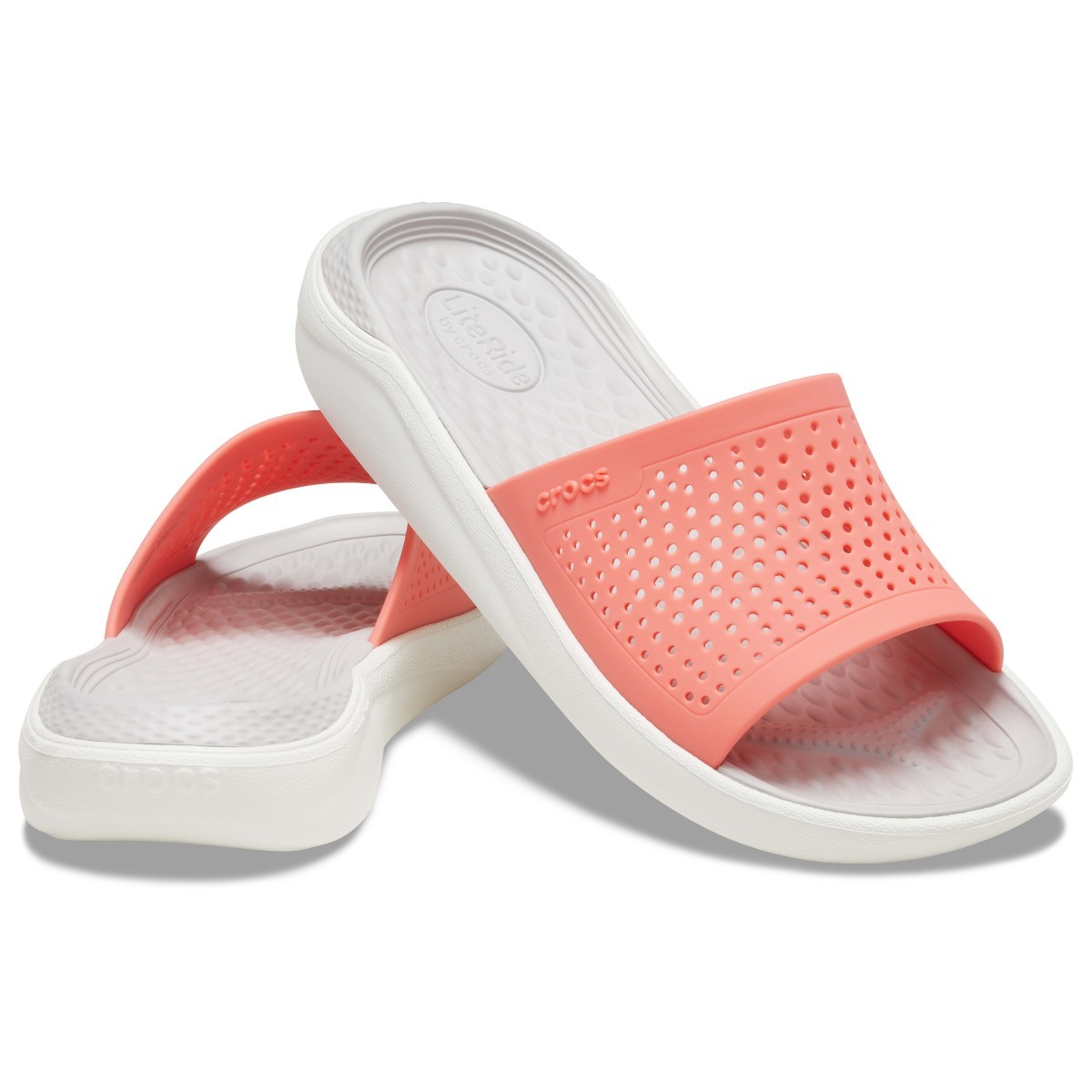 Papuci Crocs LiteRide Slide Roz - Fresco