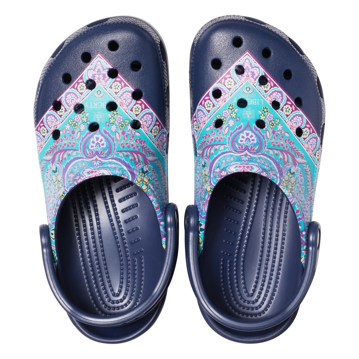 Saboti Crocs Liberty London X Crocs Classic Clog Albastru - Navy - 4 | YEO