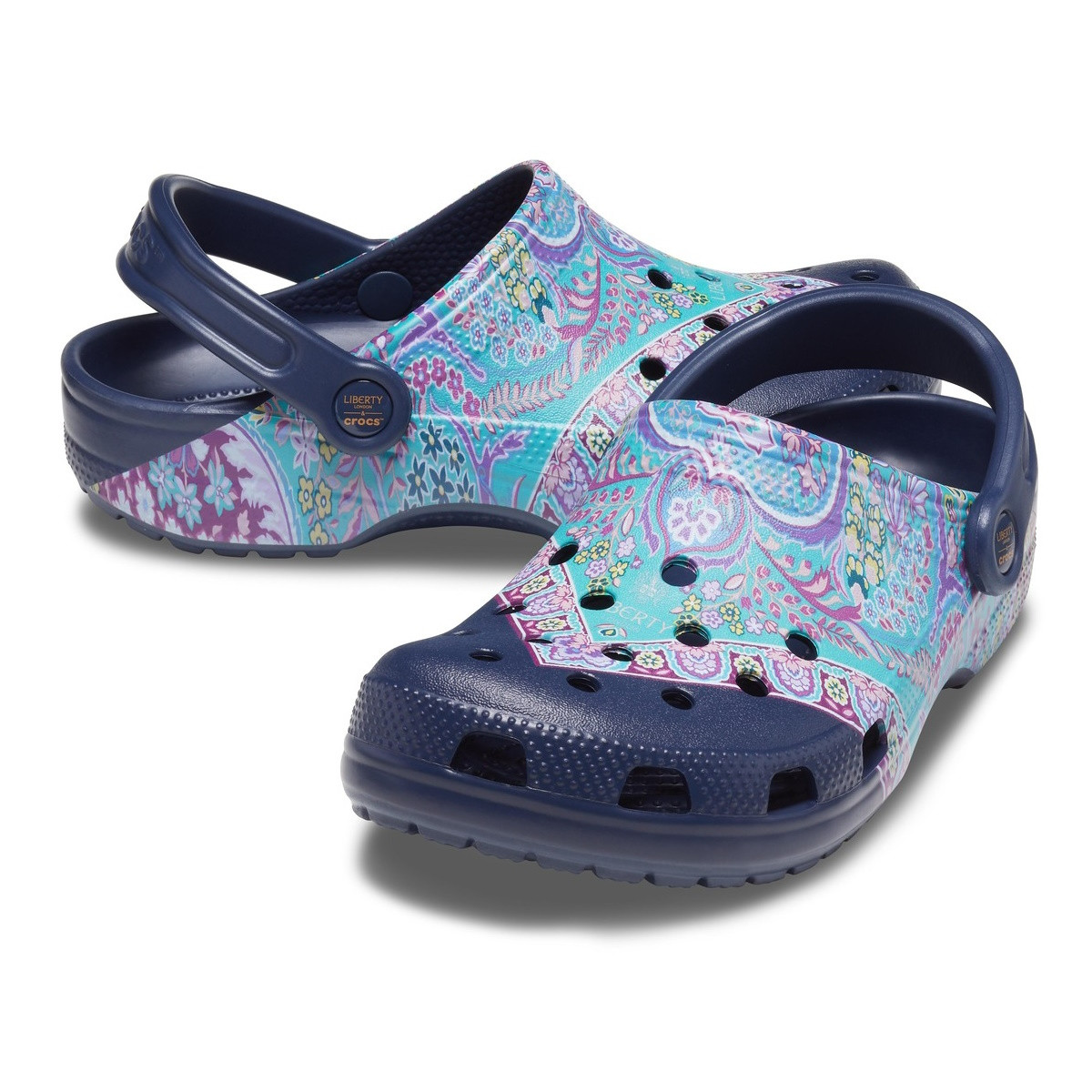 Saboti Crocs Liberty London X Crocs Classic Clog Albastru - Navy - 3 | YEO