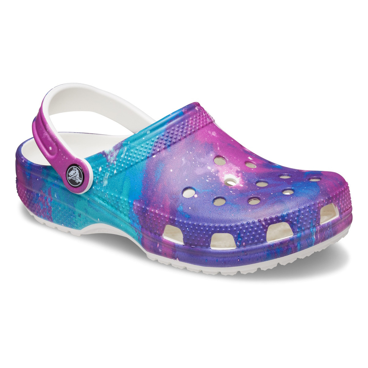 Saboti Crocs Classic Out of This World Clog Multi - White/Purple - 1 | YEO