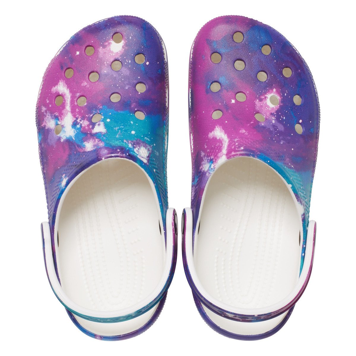 Saboti Crocs Classic Out of This World Clog Multi - White/Purple - 4 | YEO