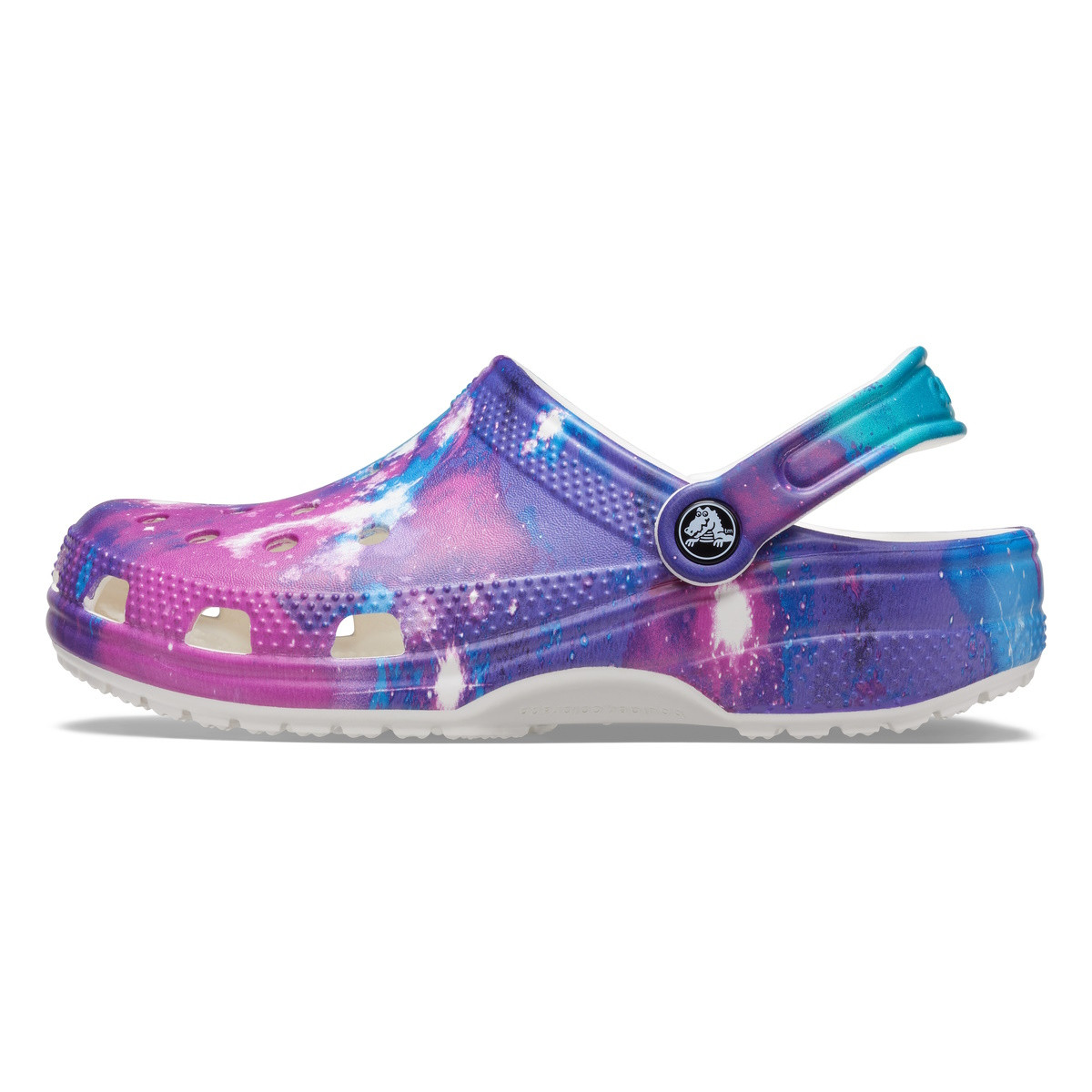 Saboti Crocs Classic Out of This World Clog Multi - White/Purple - 2 | YEO