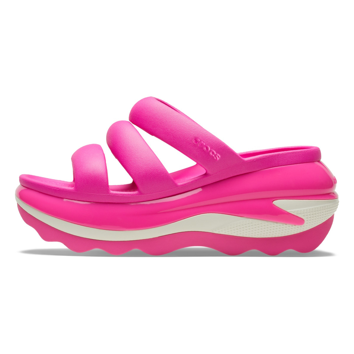 Sandale Crocs Mega Crush Triple Strap Roz - Pink Crush - 2 | YEO