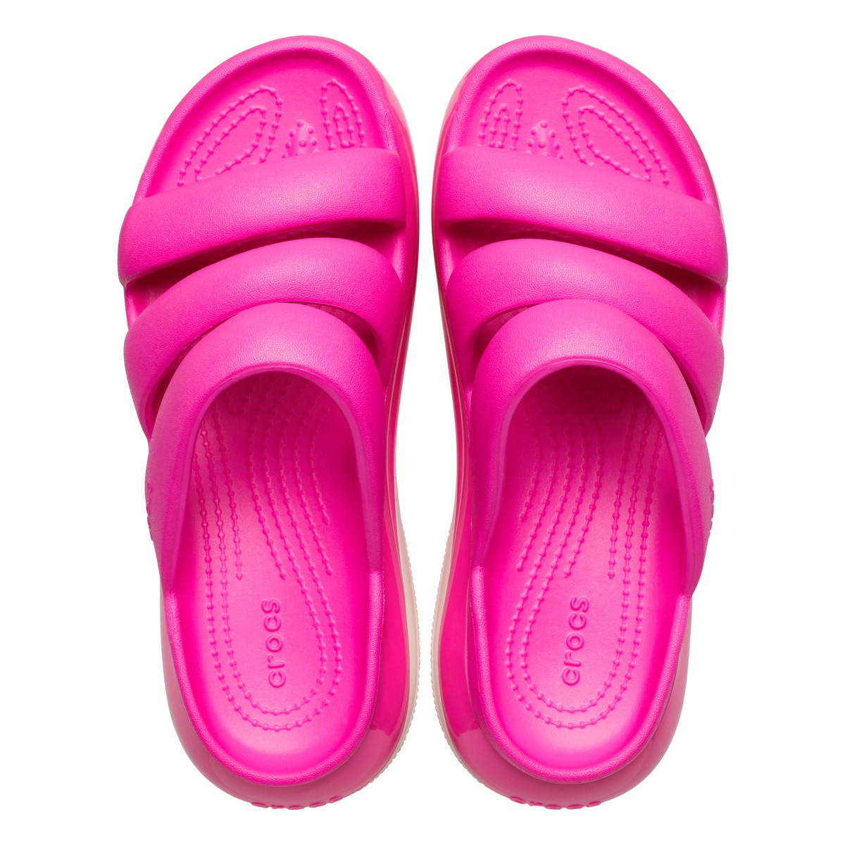Sandale Crocs Mega Crush Triple Strap Roz - Pink Crush - 4 | YEO