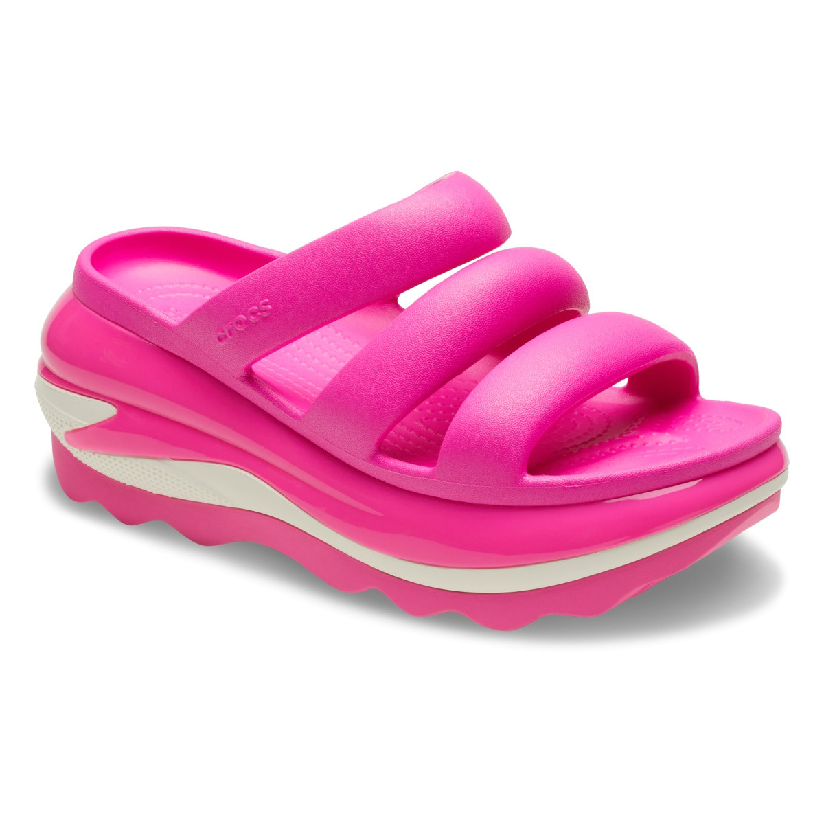 Sandale Crocs Mega Crush Triple Strap Roz - Pink Crush - 1 | YEO