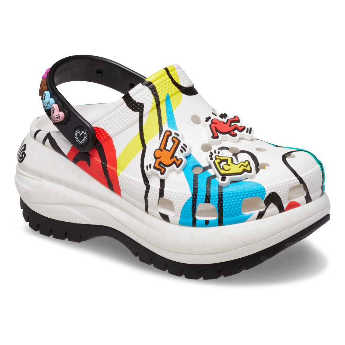 Saboti Crocs Haring Mega Crush Clog Negru - Black - 1 | YEO