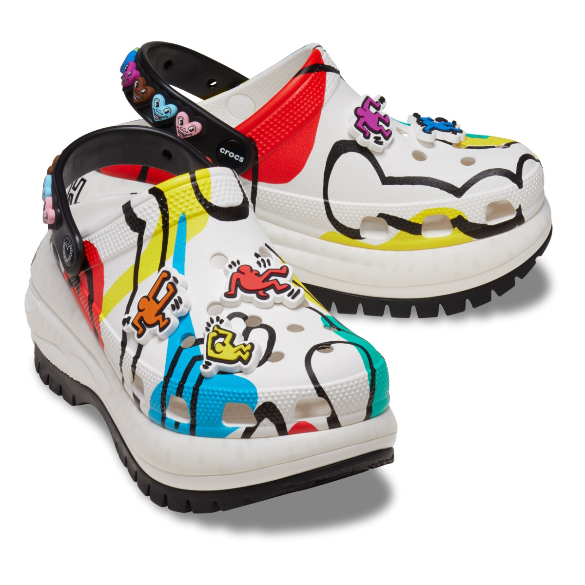 Saboti Crocs Haring Mega Crush Clog Negru - Black - 3 | YEO