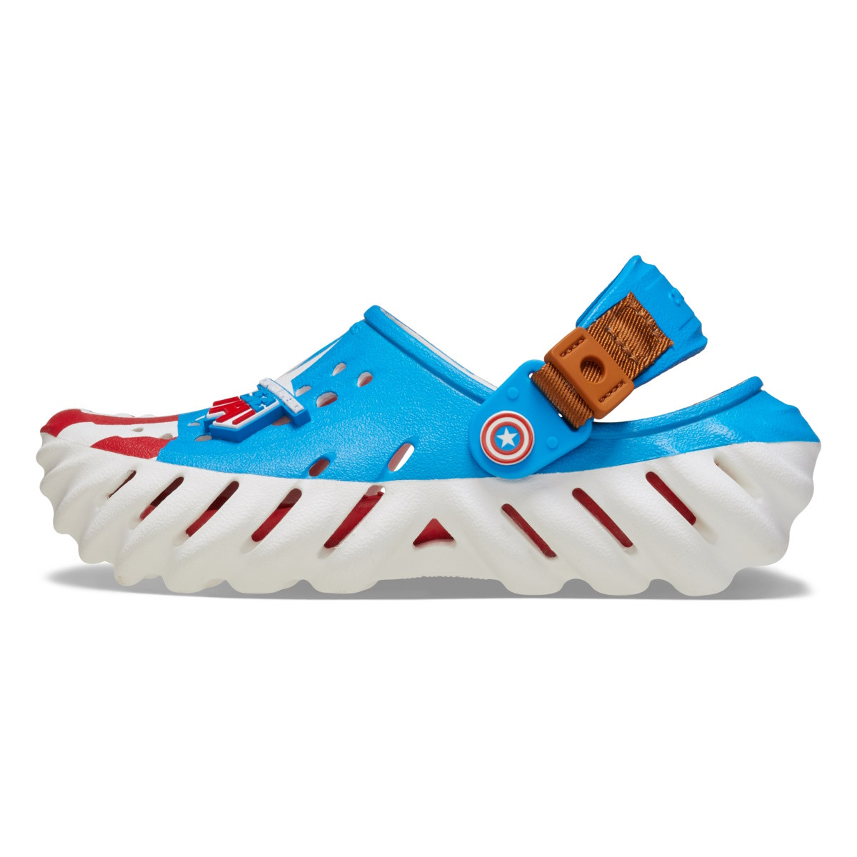 Saboti Crocs Captain America Steve Rogers Echo Clog Kids Alb - White - 4 | YEO