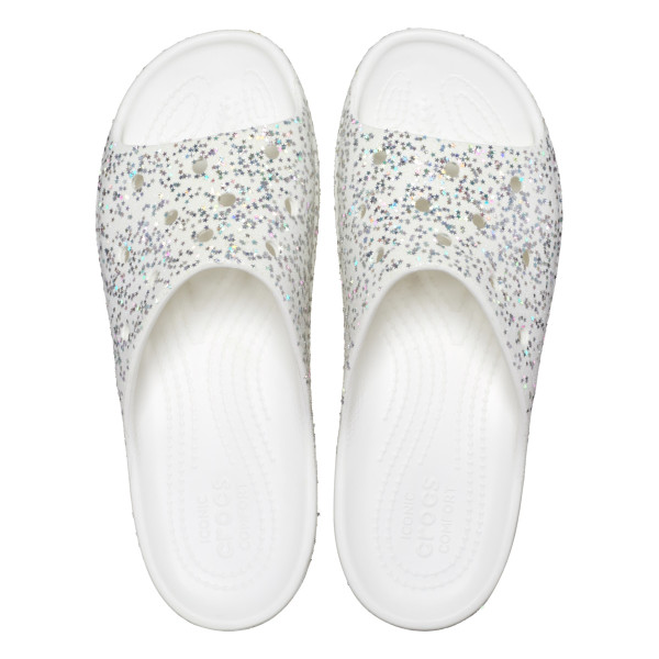 Alb - White/Silver Glitter