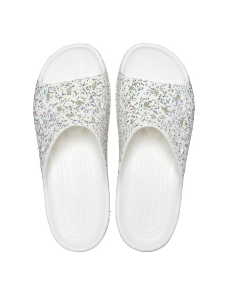 Alb - White/Silver Glitter
