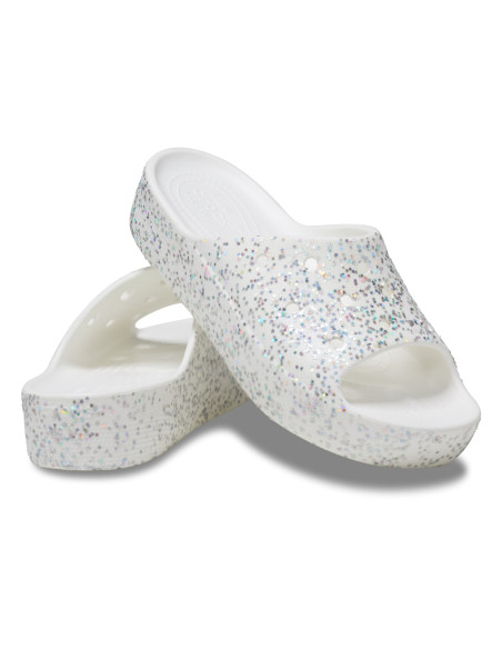 Alb - White/Silver Glitter