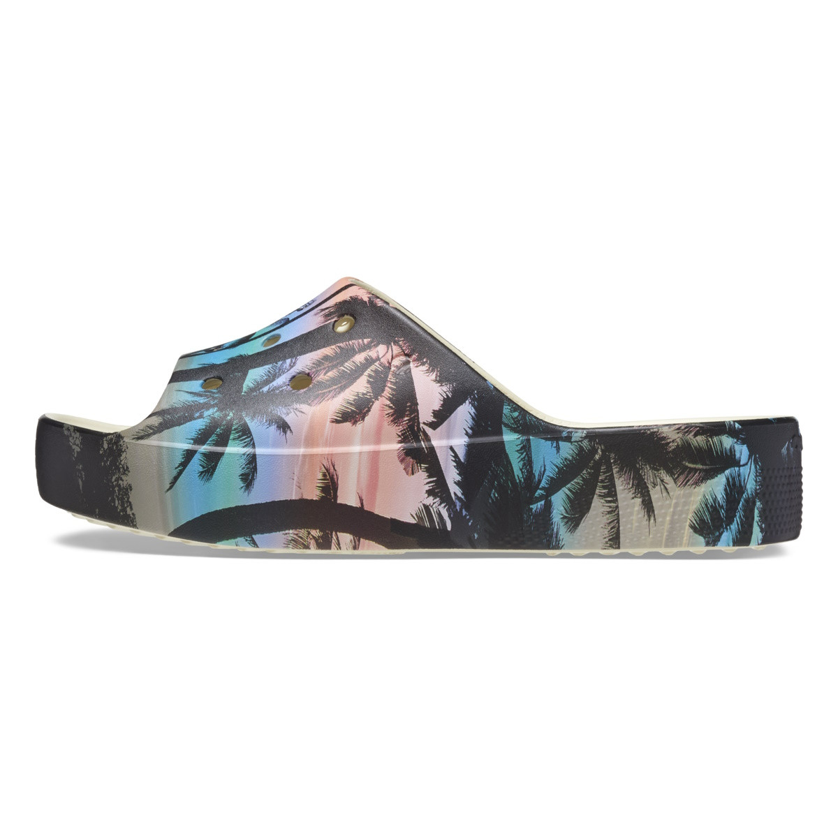 Papuci Crocs Classic Platform Retro Resort Slide Bej - Bone/Multi - 2 | YEO