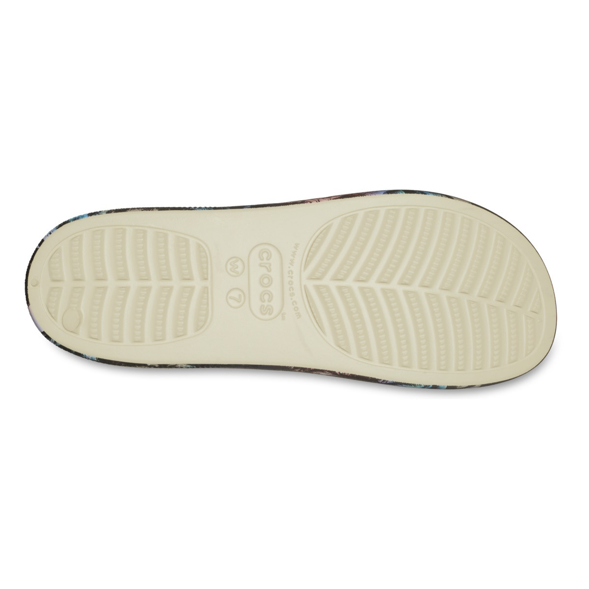 Papuci Crocs Classic Platform Retro Resort Slide Bej - Bone/Multi