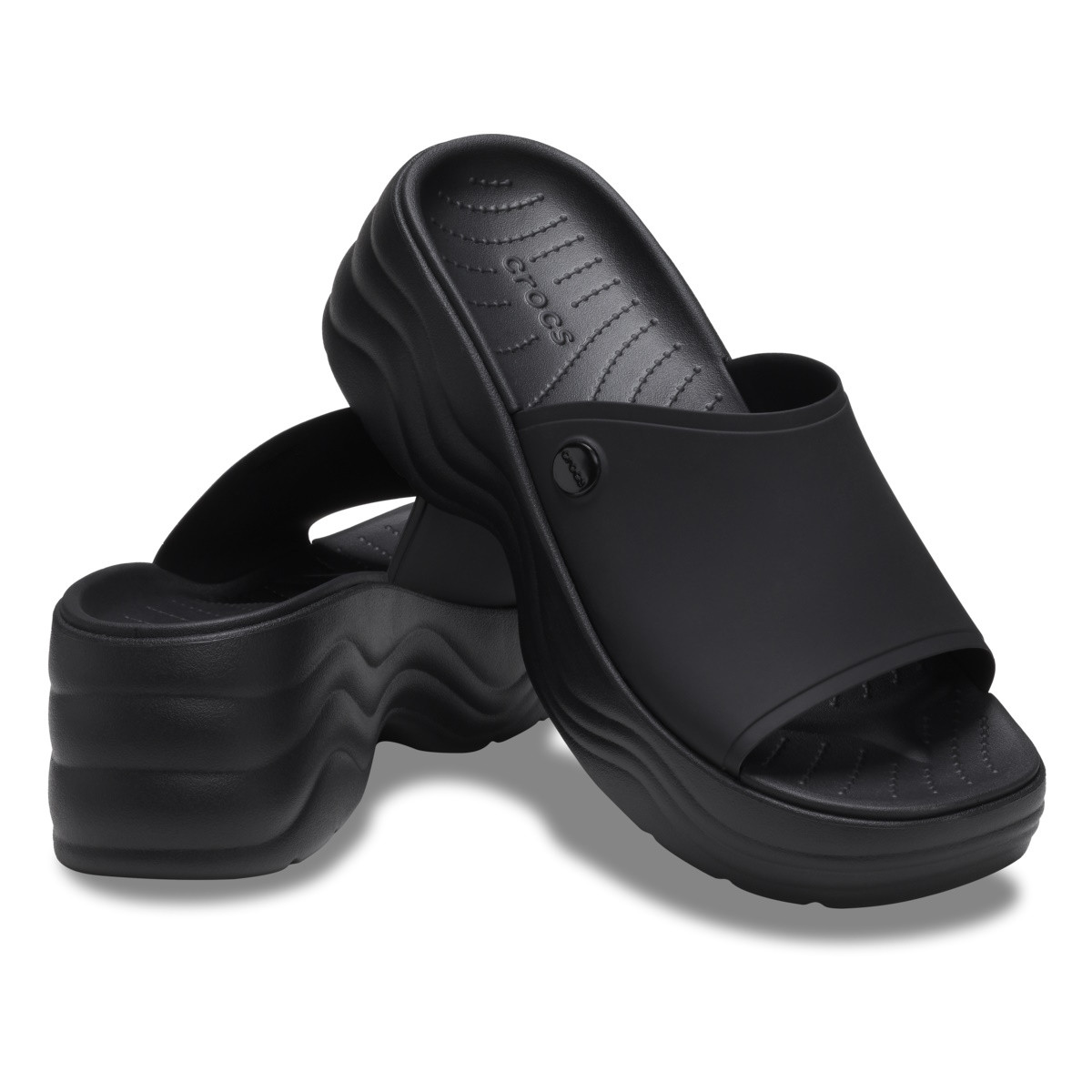 Papuci Crocs Skyline Slide Negru - Black - 3 | YEO